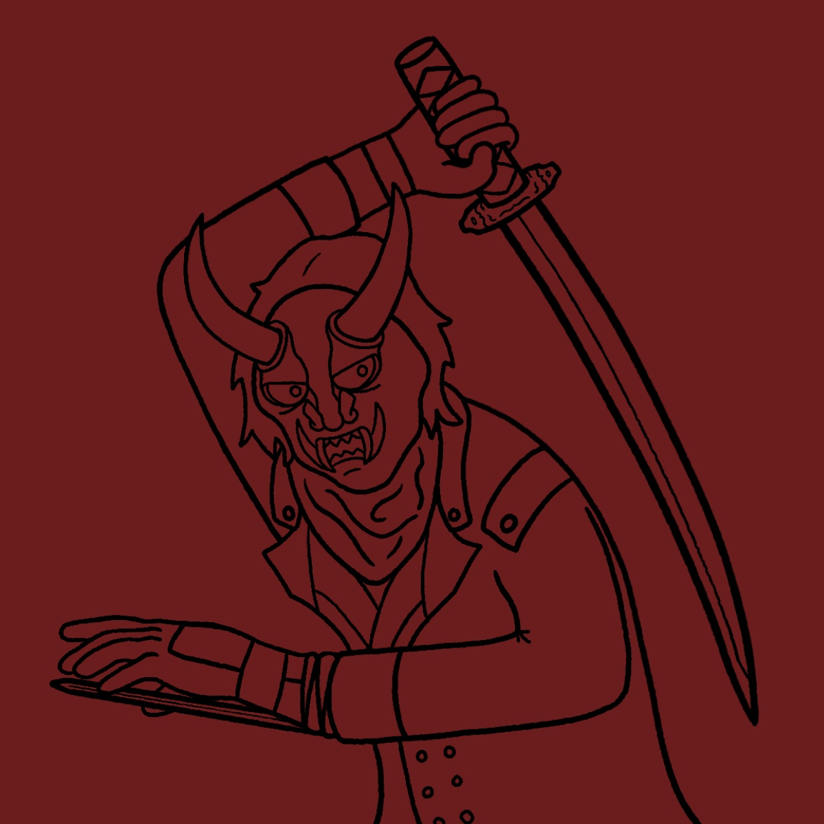 Line art for a commission Line art for a commission