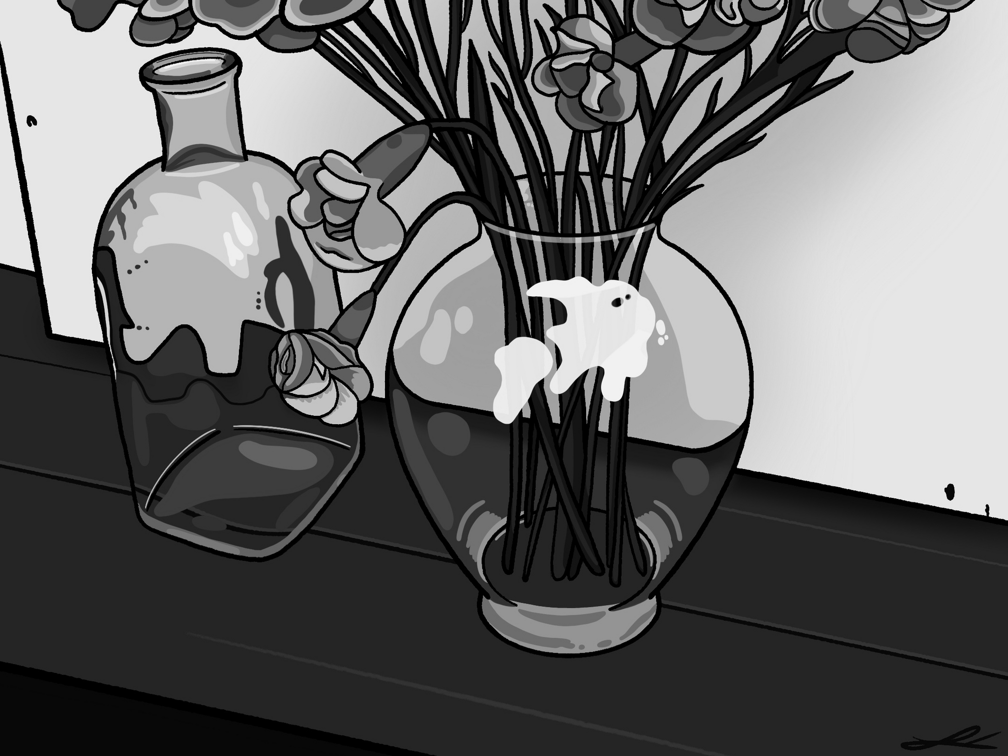 Black and white still life Black and white still life